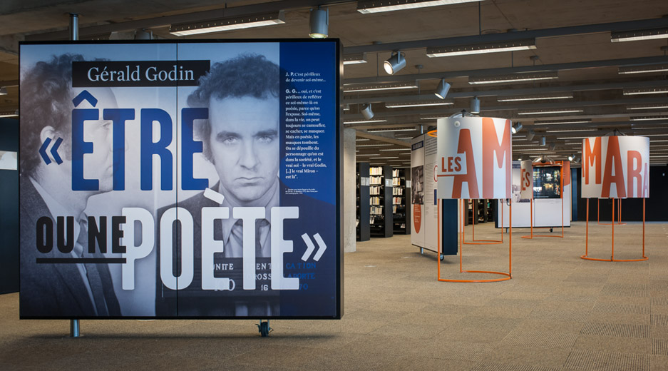 Exposition Être ou ne poète, BAnQ, 2012